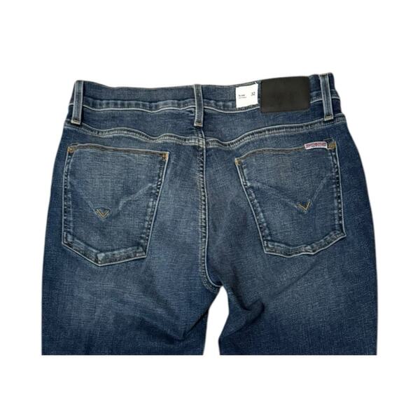 Hudson Blake Slim Straight Jeans Men’s 32X34 Medium Wash w Fading Designer - Picture 5 of 10